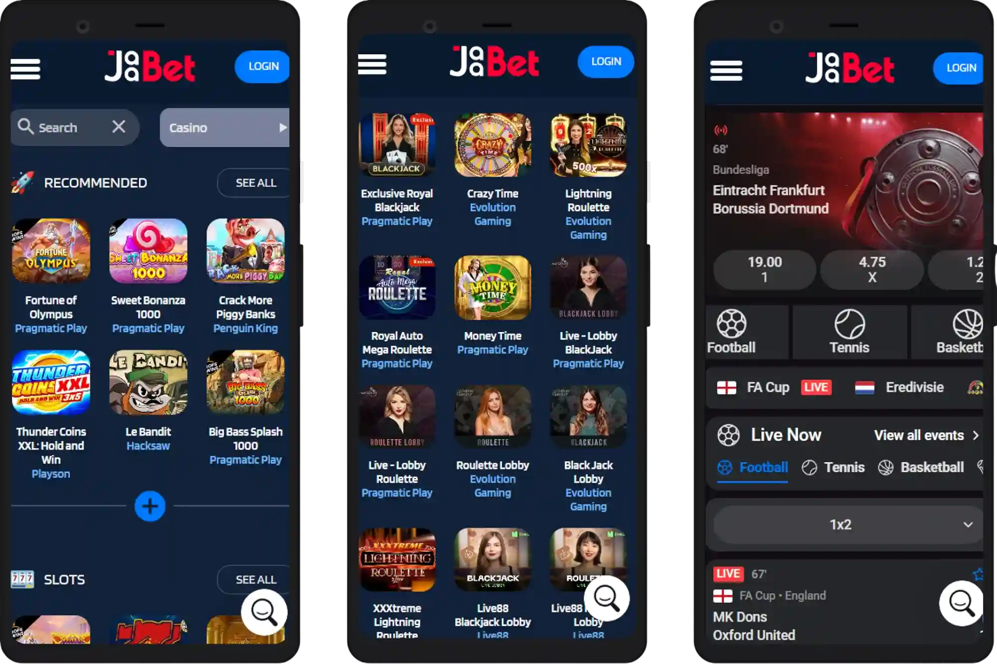 Jaabet Casino mobiele versie – speel slots, live games en bonussen op je mobiel